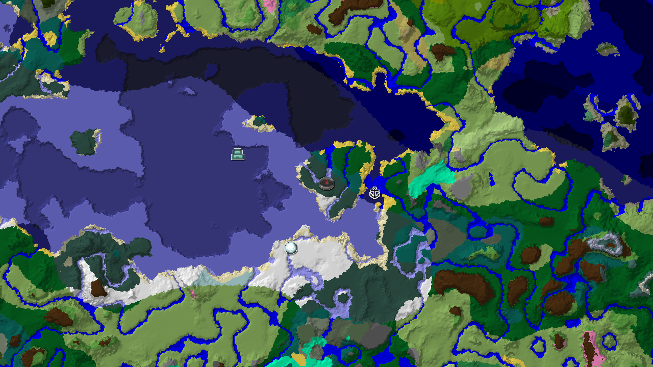 Spawn in Snowy Taiga With a Shipwreck 383 Blocks Away