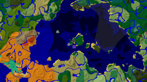 Forest Spawn With Ruined Portal and Shipwreck Near