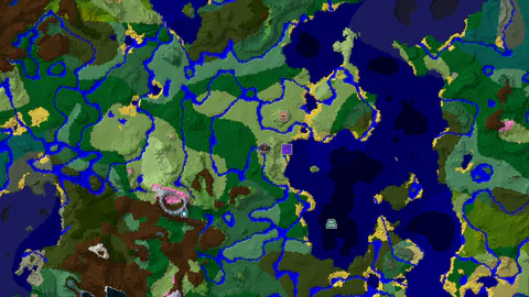 Plains Spawn With Ruined Portal and Village Nearby