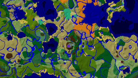 Ancient City and Ruined Portal Near Forest Spawn
