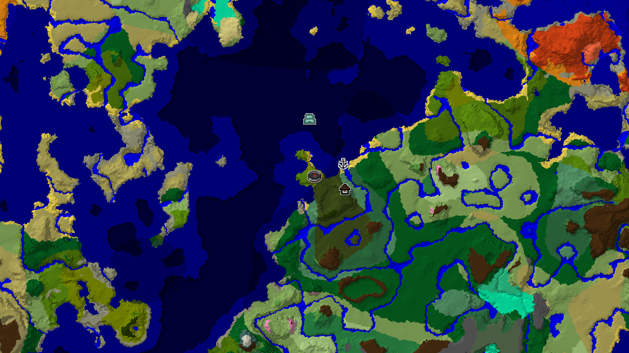 A 2D top-down biome map centered on spawn, showing a Bamboo Jungle spawn marker and nearby Woodland Mansion and Shipwreck markers.