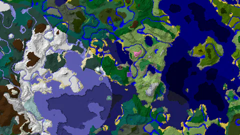 Forest Spawn With a Ruined Portal 250 Blocks Away