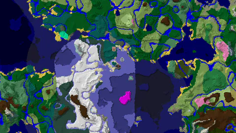 Taiga Spawn With Shipwreck and Ocean Monument Nearby