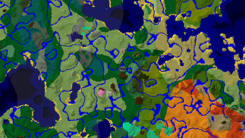 Village 376 Blocks and Outpost 583 Blocks From Forest Spawn