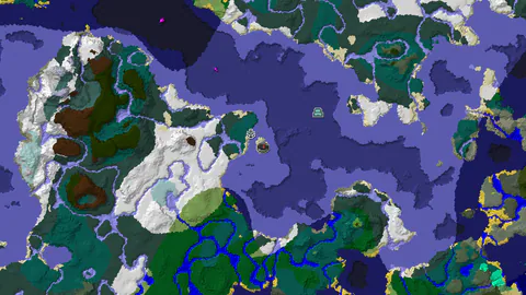 Spawn in Taiga With a Shipwreck 181 Blocks Away and an Ocean Monument