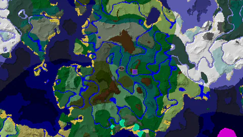 Taiga Spawn with Lush Caves Below and a Ruined Portal Nearby