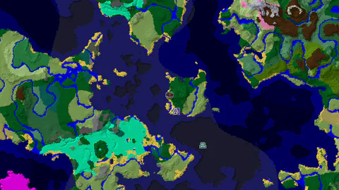 Survival Island Spawn With a Shipwreck and Ruined Portal Nearby