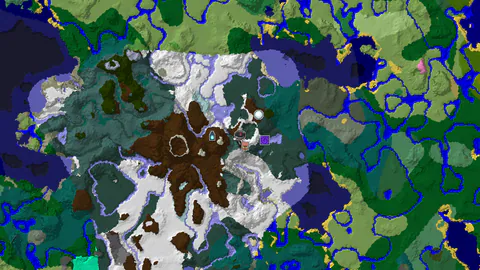 Village, Ruined Portal, and Ancient City Near Snowy Taiga Spawn