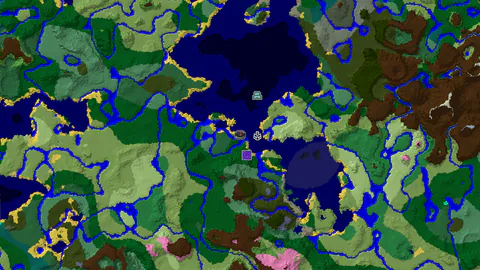Forest Spawn With Ruined Portal and Shipwreck Near