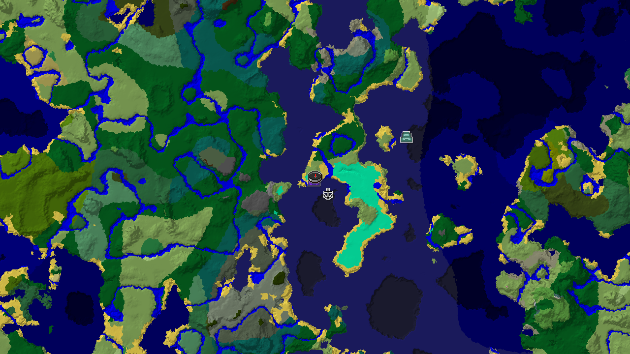 Ruined Portal Near Spawn, Ocean Monument 800 Blocks Away