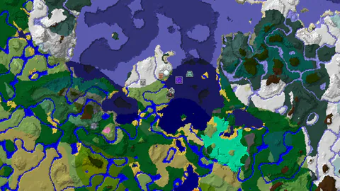 Shipwreck at Spawn, Ocean Monument 442 Blocks Away
