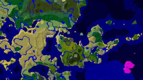 Dark Forest Peninsula With Bamboo Jungle and Shipwreck Nearby