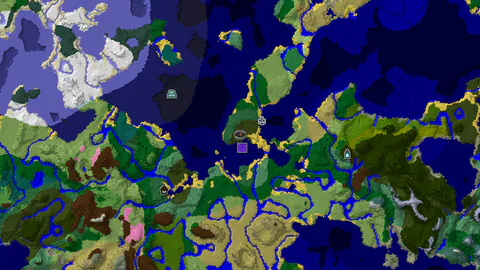 Dark Forest Spawn With a Mansion and Ruined Portal