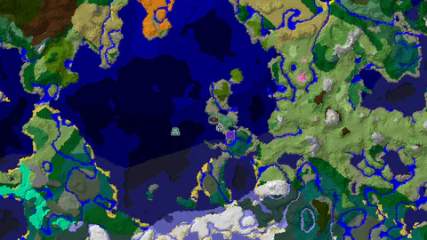 Ocean Monument and Shipwreck Near Spawn