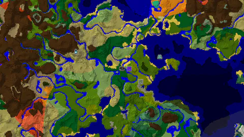 Forest Spawn With Ruined Portal and Jungle Temple Nearby
