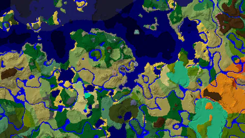 Savanna Spawn with a Waterside Village and Shipwreck Nearby