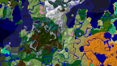 Taiga Spawn with an Ancient City and Ruined Portal Nearby