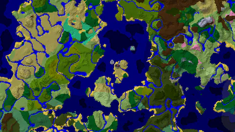 Island Spawn With a Shipwreck 149 Blocks Away