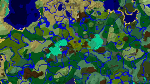 Bamboo Jungle Spawn with Ruined Portal 270 Blocks East