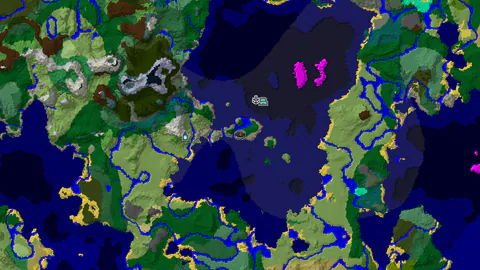 Forest Spawn With Shipwreck and Ocean Monument Under 450 Blocks