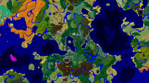 Ocean Monument Near Spawn, Ancient City to the Southwest