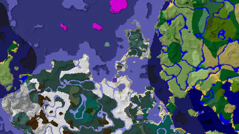 Snowy Plains Island With a Shipwreck