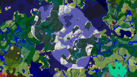 Ice Spikes Island With a Ruined Portal