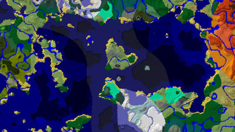 Gravelly Hills Island Ringed by Cold Ocean