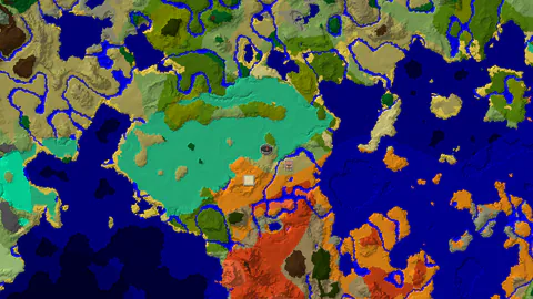 Mangrove Swamp Past the Plains With a Savanna Village