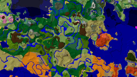 Birch Forest Valley Ringed by Higher Ground